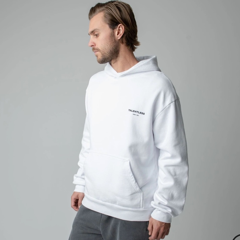 White Talentless Hoodie